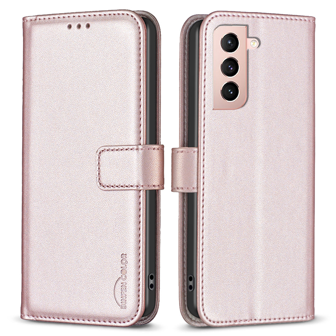 BINFEN COLOR BF17 For Samsung Galaxy S21 4G / 5G PU Leather Folio Cover Stand Wallet Flip Phone Case BINFEN COLOR BF17 For Samsung Galaxy S21 4G / 5G PU Leather Folio Cover Stand Wallet Flip Phone Case